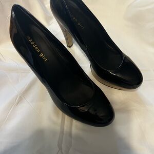 Madden Girl Shiny Black Pumps